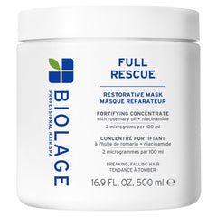 Biolage Full Rescue bottle illustrates silicone-free hydration for thin hair