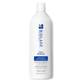 Biolage Full Rescue Conditioner bottle close-up showing vegan formula for thinning hair.