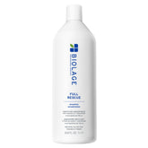 Biolage Full Rescue Shampoo bottle front shows vegan formula for gentle cleansing.
