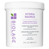 Biolage Hydra Source Conditioning Balm jar front highlights deep hydration for dry hair