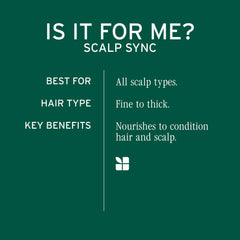 Biolage Scalp Sync Universal Conditioner label highlights universal scalp compatibility.