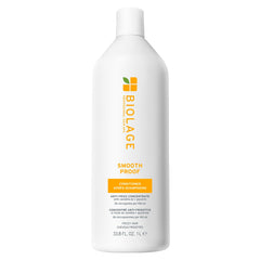 Biolage Smooth Proof Conditioner bottle showing frizz-control formula.