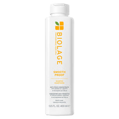 Biolage Smooth Proof Shampoo bottle offering frizz-control for sleek, manageable hair.