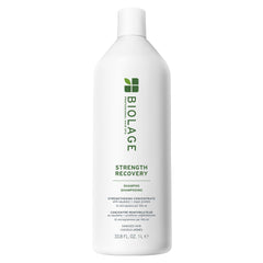 Biolage Strength Recovery Shampoo bottle front, nourishing damaged hair