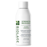 Biolage Strength Recovery Shampoo bottle illustrating product packaging and branding