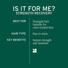 Biolage Strength Recovery vegan proteins close-up reinforcing fragile strands.