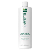 Biolage Styling Gelée bottle on shelf showing smooth hold and shine