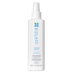 Biolage Volume Boost spray bottle front view for root lift on fine hair