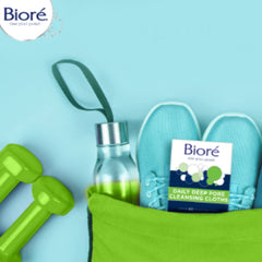 Biore Daily para uso en gimnasio, limpieza rápida antes de entrenar