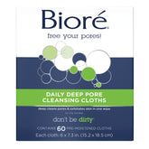 Biore Daily: toallitas desmaquillantes con fibras que captan suciedad y maquillaje