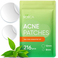 BIORICA parches para granos con aceite de árbol de té, uso diario discreto.