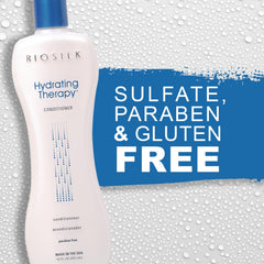 BioSilk Acondicionador Hidratante, aceite de maracuyá visible para nutrición capilar.