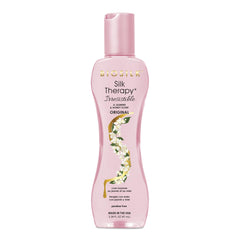 BioSilk Silk Therapy Irresistible, botella vertiendo facilita dosificación para uso diario.