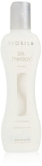BioSilk botella Silk Therapy Cure mostrando tratamiento capilar con brillo