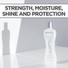 BioSilk Silk Therapy Original Cure being applied to hair for smooth control.