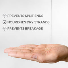 BioSilk Silk Therapy Original Cure on hair with radiant shine and smooth texture.
