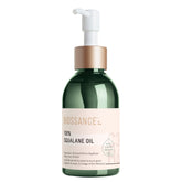 BIOSSANCE 100% Squalane Oil bottle-pump for quick, lightweight hydration.