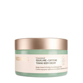Biossance Squalane + Caffeine Toning Body Cream bottle delivering long-lasting hydration