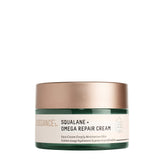 BIOSSANCE Squalane + Omega Repair Cream bottle showing hydrating formula for dry skin