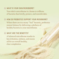 BIOSSANCE probiotic gel texture swatch highlights lightweight, quick-absorbing hydration