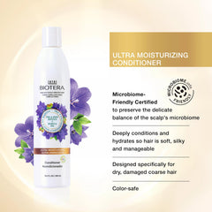 Biotera Acondicionador: textura cremosa lista para aplicar en el cabello