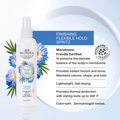 Biotera fijación flexible mantiene volumen y forma del peinado