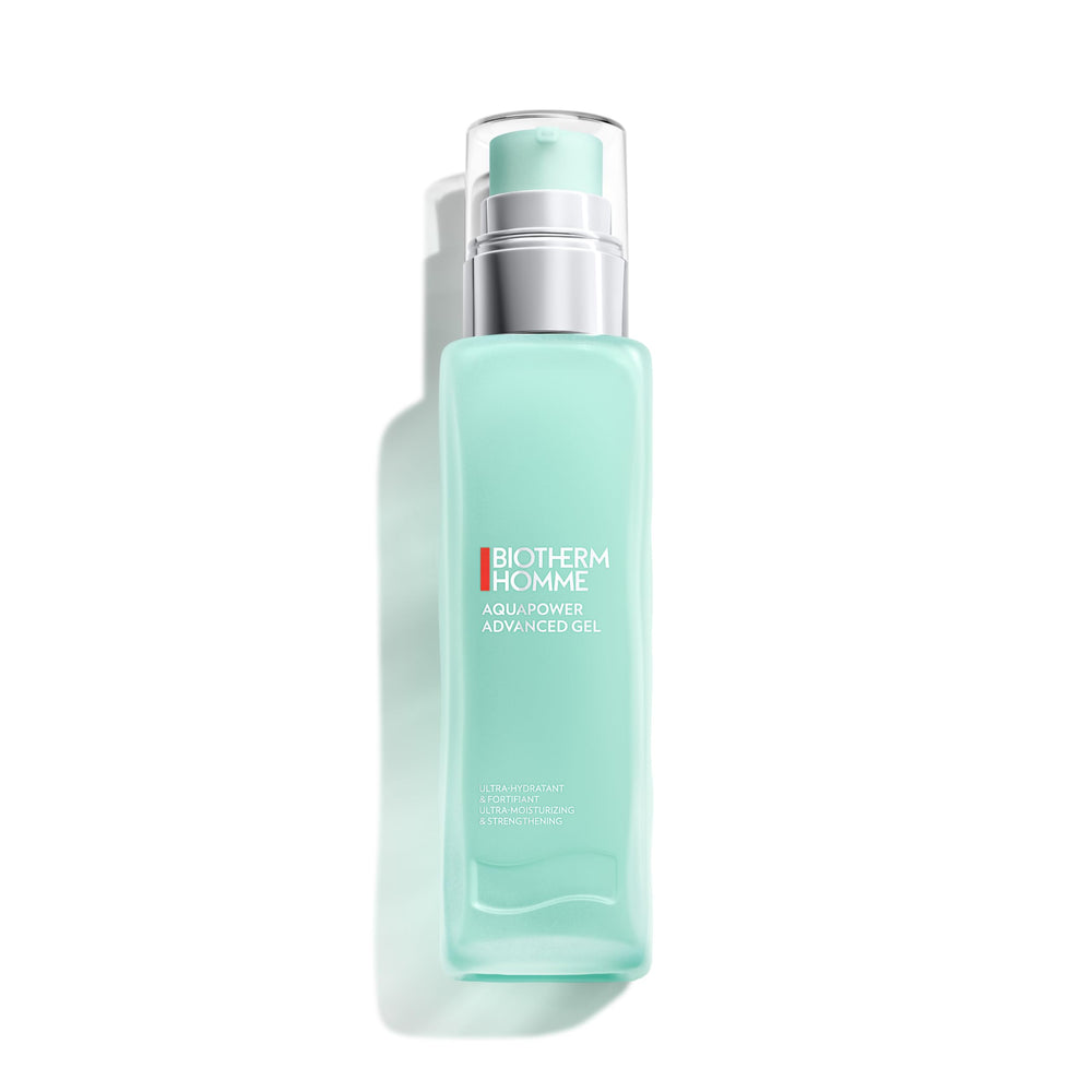 Biotherm Aquapower Advanced Gel bottle front showing hydration and freshness
