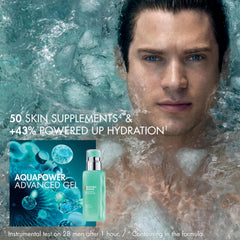 Biotherm Aquapower Advanced Gel pump dispensing quickly absorbed hydration