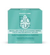Biotrue toallitas oculares micelares, empaque de 30, práctico para uso diario.