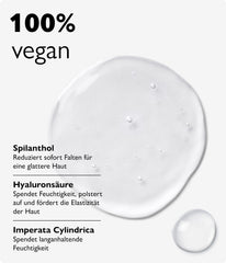 Biotulin Supreme Skin Gel on the face demonstrates light, non-greasy absorption.