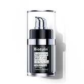 Biotulin Supreme Skin Gel tube close-up shows smooth texture for daily use.