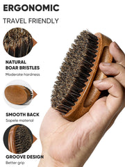 Bituemly sandalwood pocket beard comb set for polished styling