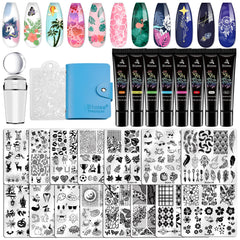Biutee nail stamper kit plates offer highly detailed patterns for DIY designs