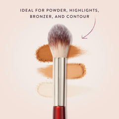 BK Beauty 108 Precision Powder Brush for highlighting with a natural, radiant glow.