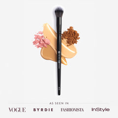 BK BEAUTY Nikki La Rose N14 concealer blending brush targets small areas for smooth, streak-free finish.