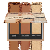 Black Radiance True Complexion Contour Palette closed view shows versatile shade trio for sculpting