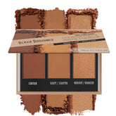 Black Radiance True Complexion Contour Palette medium-dark open compact shows color blends for effortless contouring.