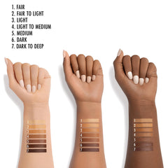 Black Radiance concealer applicator for precise, clean application.