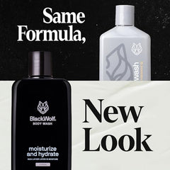 Black Wolf con aceite de jojoba: textura no grasa y piel suave tras el lavado.