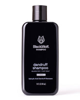 Black Wolf Champú Anticaspa, botella-vertido, limpieza suave para el cuero cabelludo.