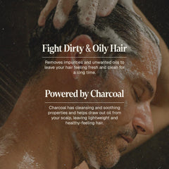 Cabello limpio y brillante tras el lavado con Black Wolf.