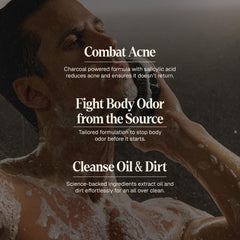 Charcoal Face Wash tube ready for targeted pore cleansing with salicylic acid.