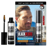 Blackbeard for Men brush-on beard color for quick, natural coverage.