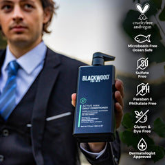 Japanese botanical boosts from Blackwood For Men nourish the scalp