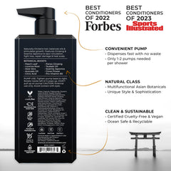Blackwood For Men thickening formula in use, adds volume to thinning hair
