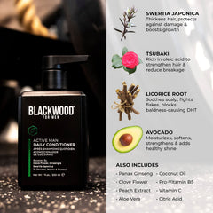 Pelo con brillo y mayor volumen gracias a Blackwood para hombres.