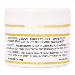 Bless International mango butter texture close-up shows rich, creamy consistency