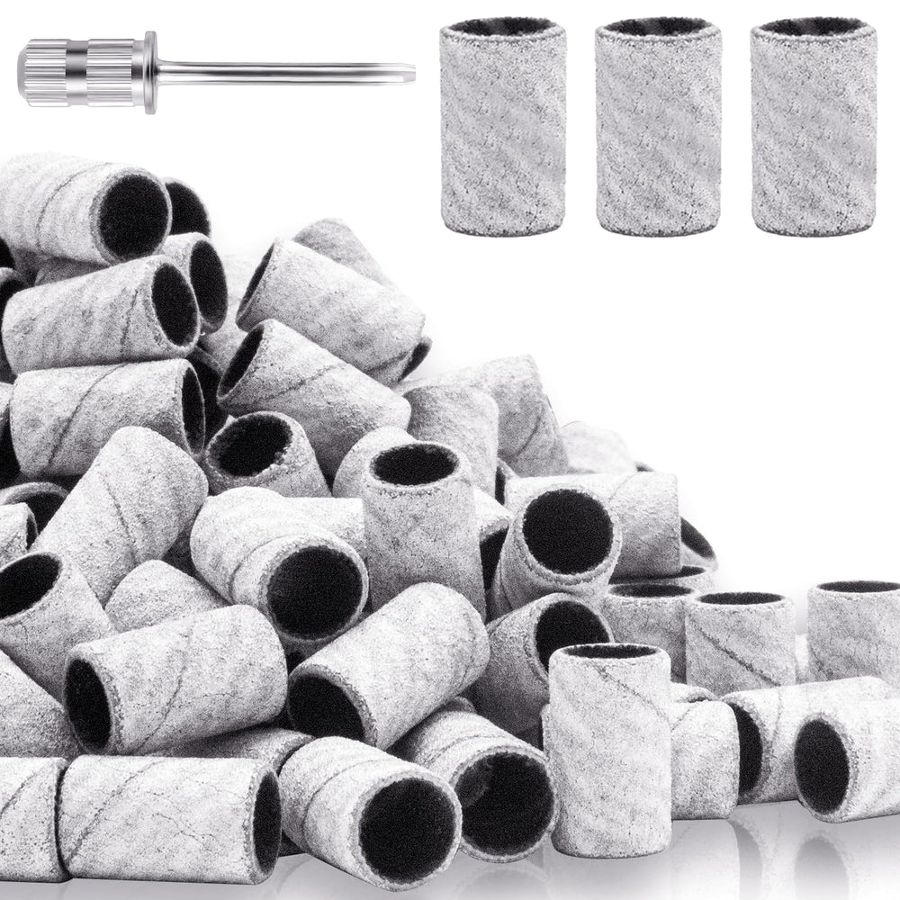 BLESWIN 100pcs nail sanding bands 240 grit for smooth natural nails