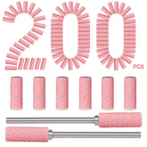 BLESWIN 200pcs sanding bands 180 grit in a compact box for easy transport