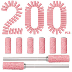 BLESWIN 200pcs sanding bands 180 grit in a compact box for easy transport